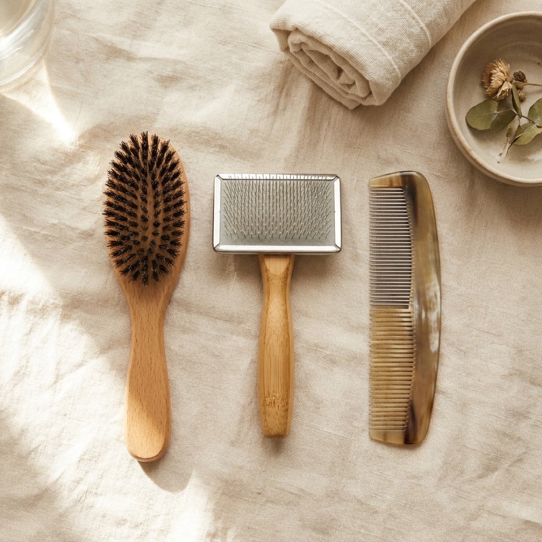 Comb, rotating brush, or mist comb — which for shedding season?